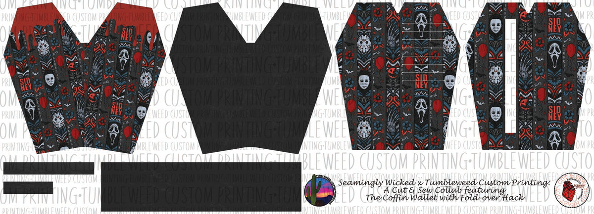 Seamingly Wicked - Coffin Wallet - Horror 1 Drip