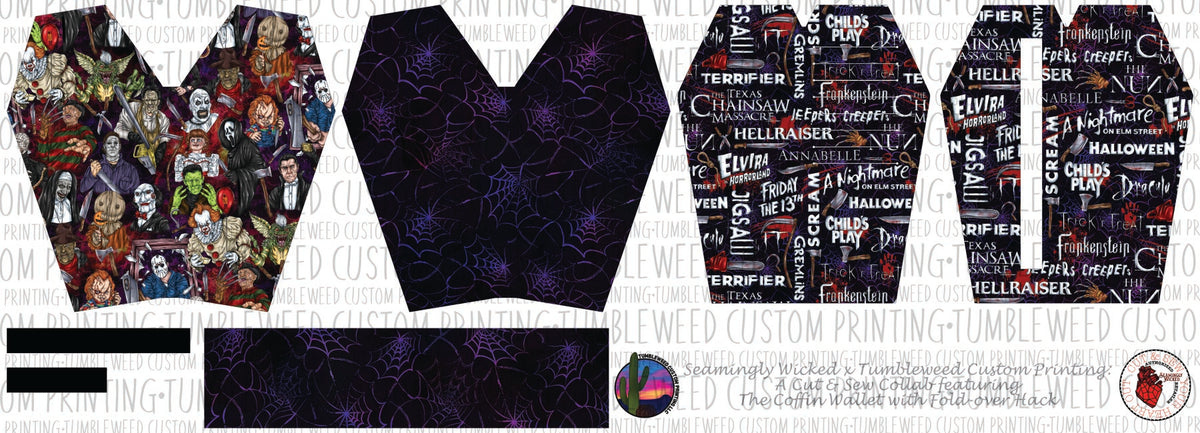 Seamingly Wicked - Coffin Wallet - Horror 9