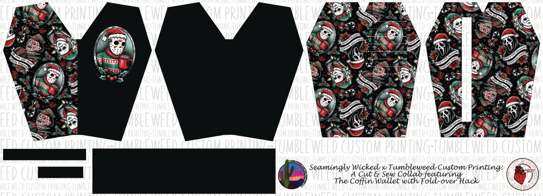 Seamingly Wicked - Coffin Wallet - Happy Horrordays V1