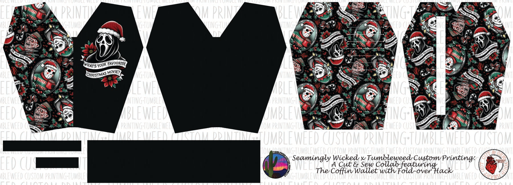 Seamingly Wicked - Coffin Wallet - Happy Horrordays V2