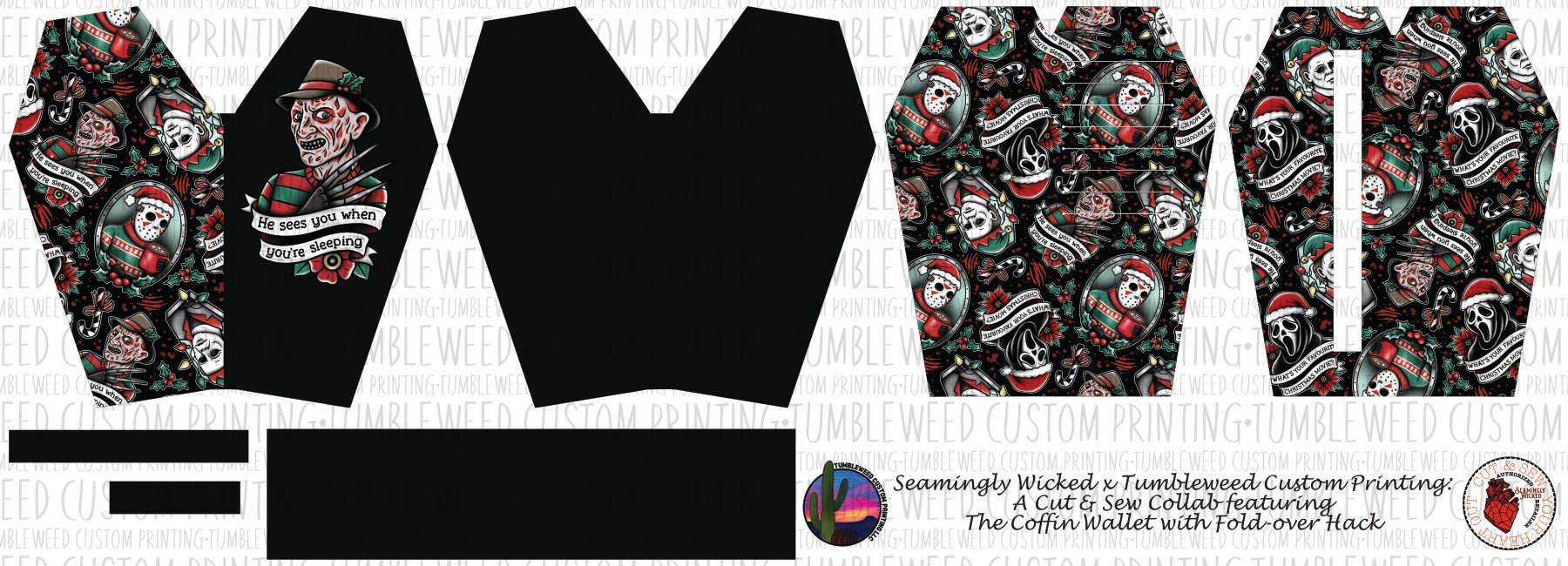 Seamingly Wicked - Coffin Wallet - Happy Horrordays V3