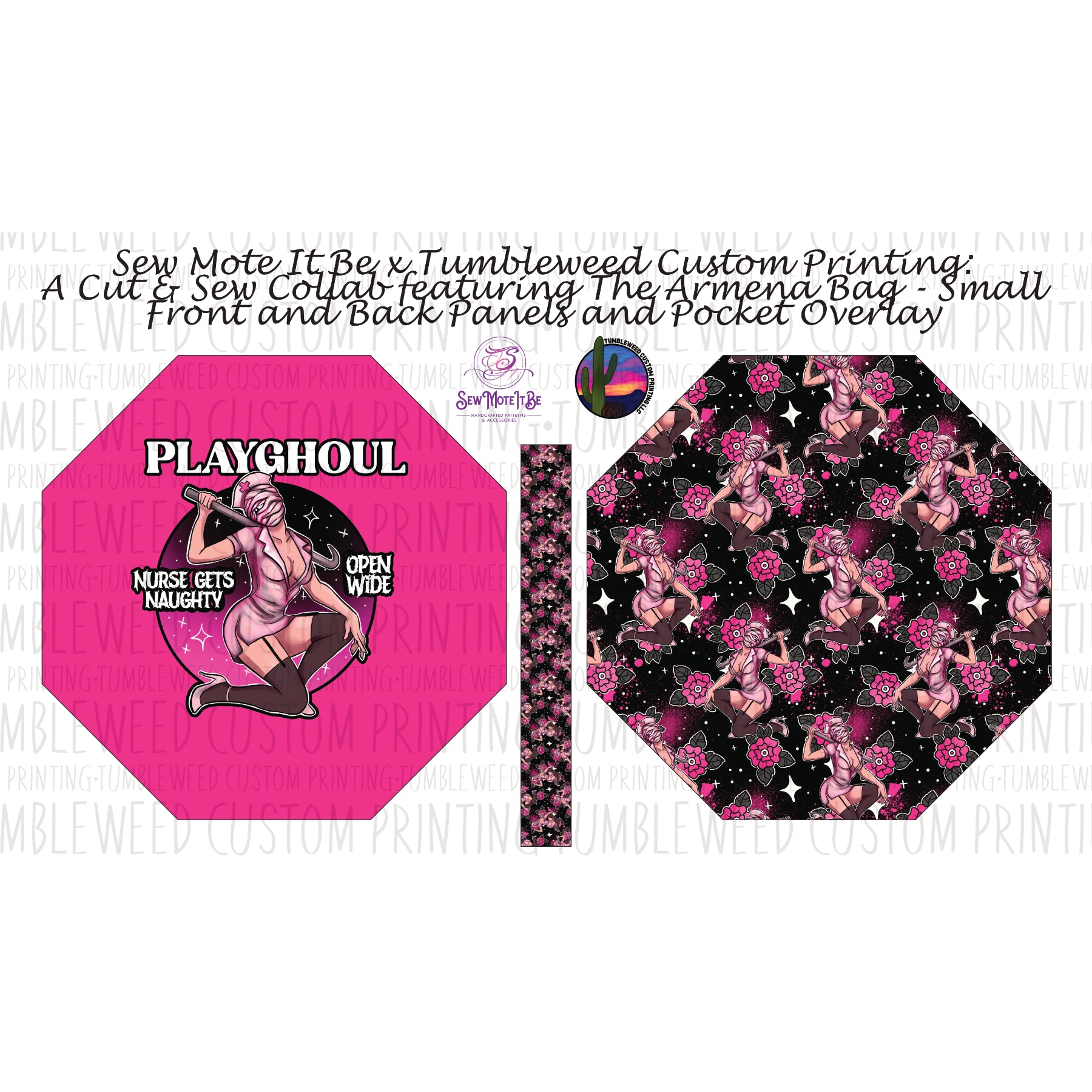 Sew Mote It Be - Armena Octagon Bag - Playghoul Contorted Nurse