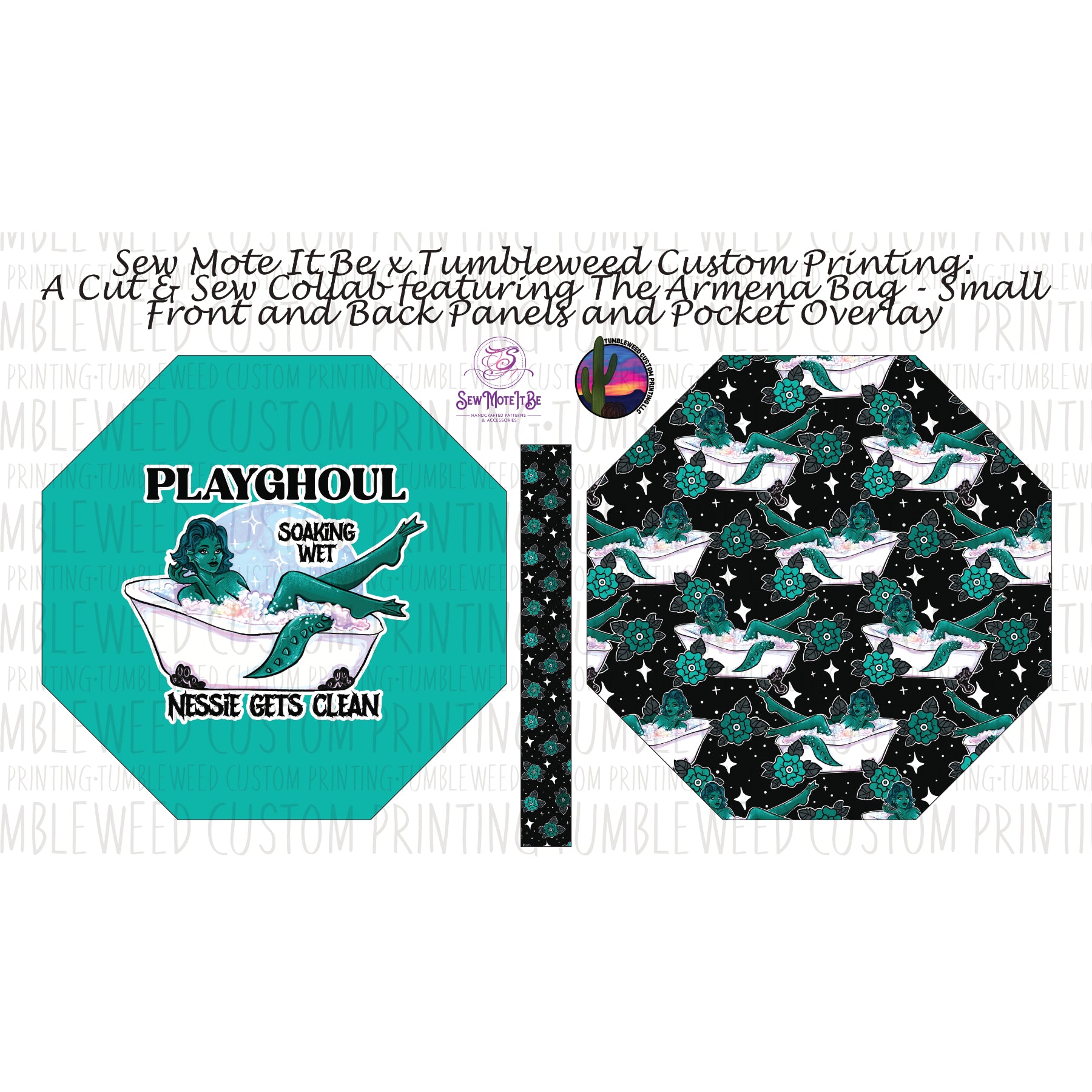 Sew Mote It Be - Armena Octagon Bag - Playghoul Nessie