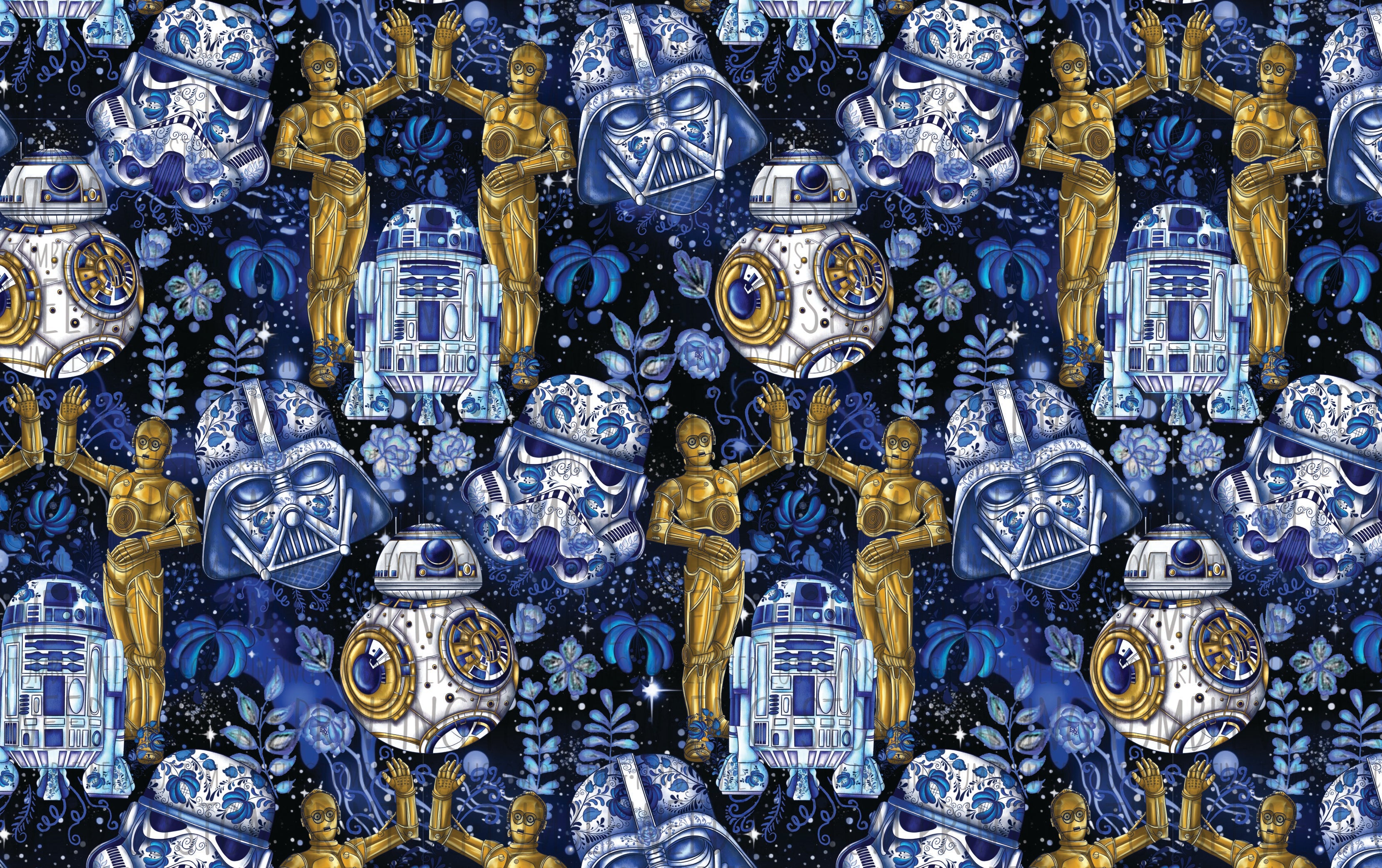 Digital Paper Mermaid - Space Wars 2 Main