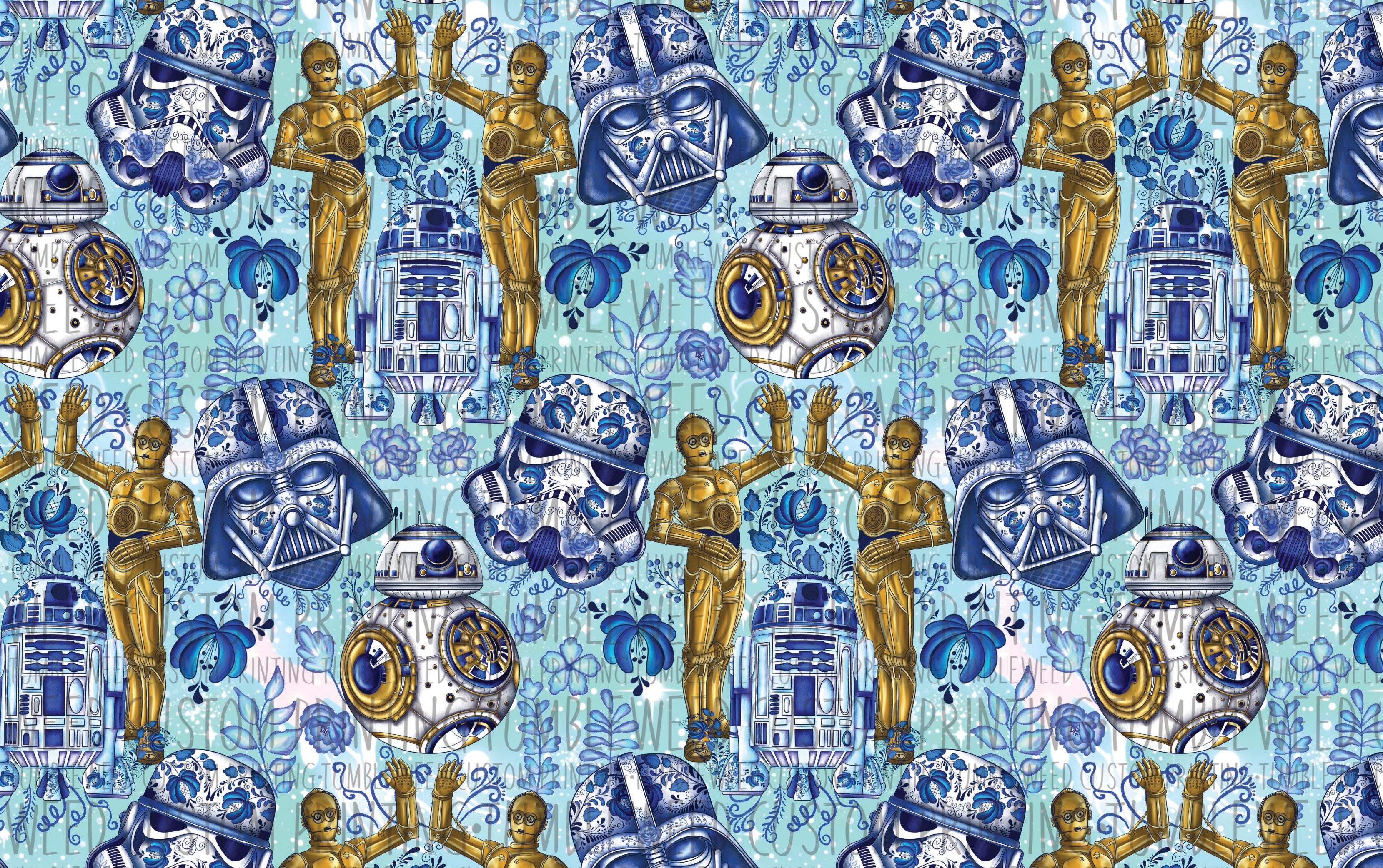 Digital Paper Mermaid - Space Wars 6 Main