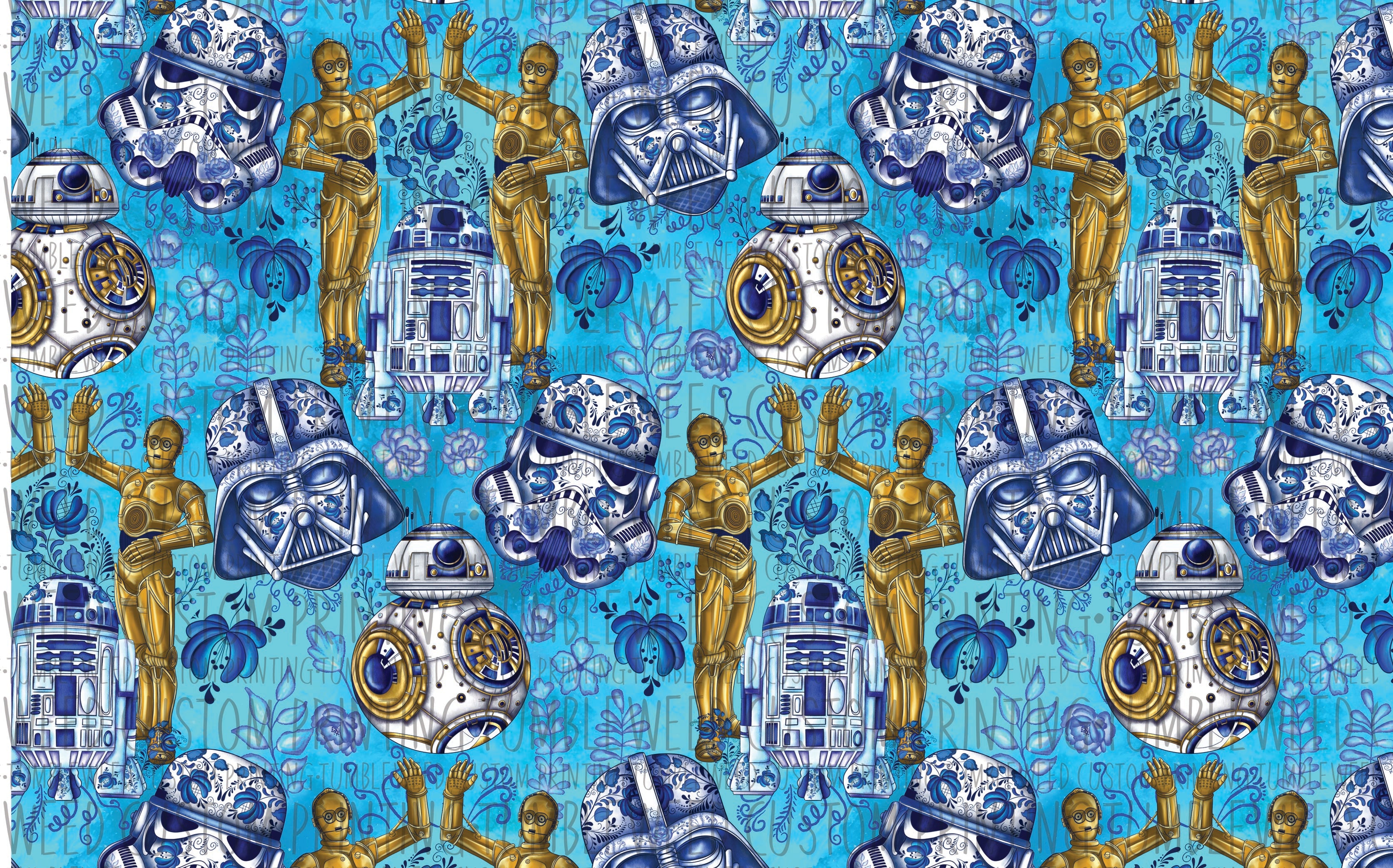 Digital Paper Mermaid - Space Wars 7 Main