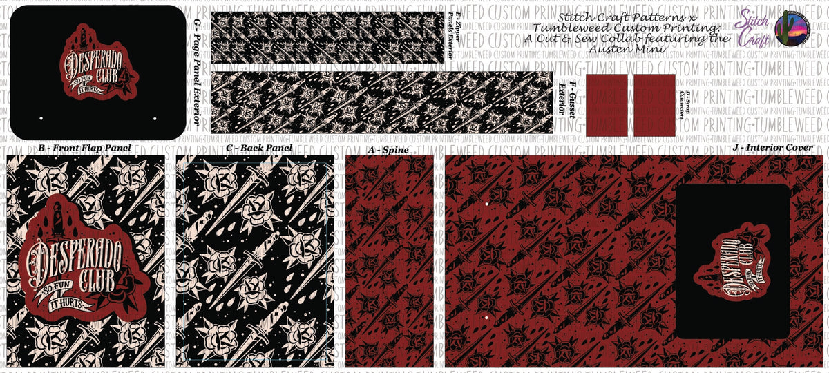 Stitch Craft Patterns - Austen Mini Book Bag - DCC V3