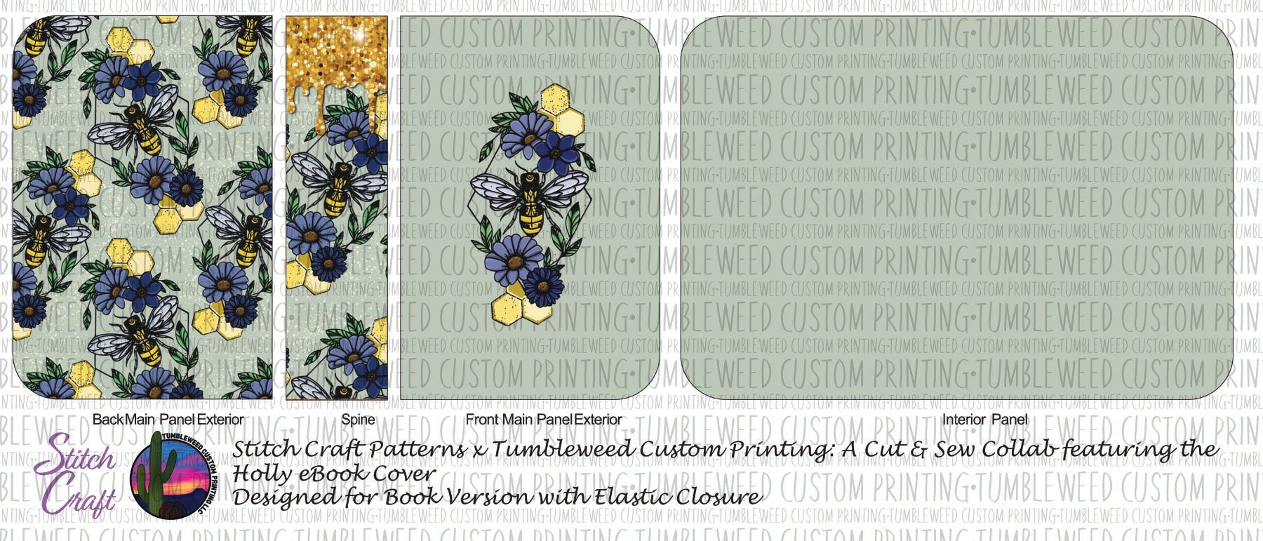 Stitch Craft Patterns - Holly eBook Cover - Floral 1 (Book Cover Version)