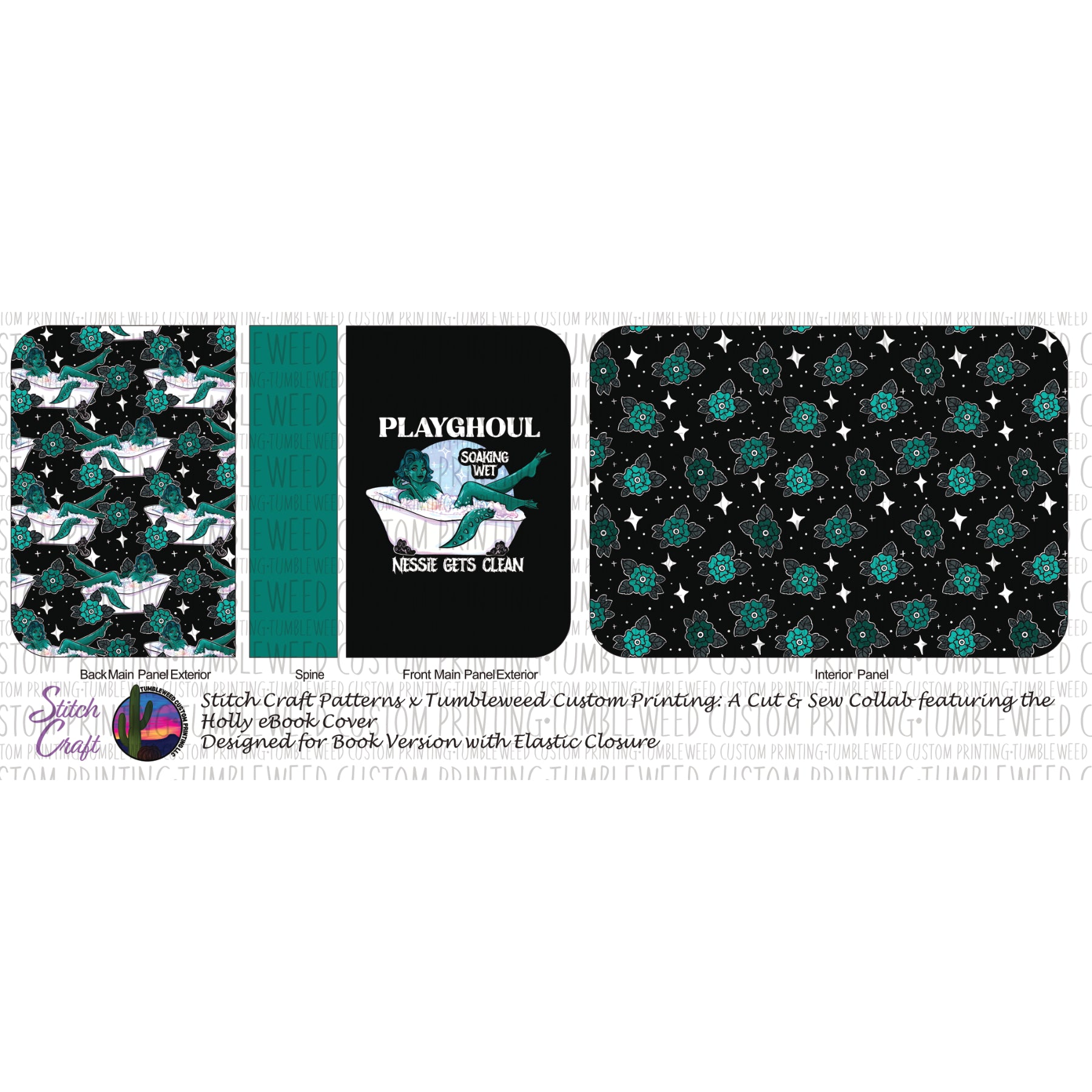 Stitch Craft Patterns - Holly eBook Cover - Playghoul Nessie V1 (Book Cover Version)