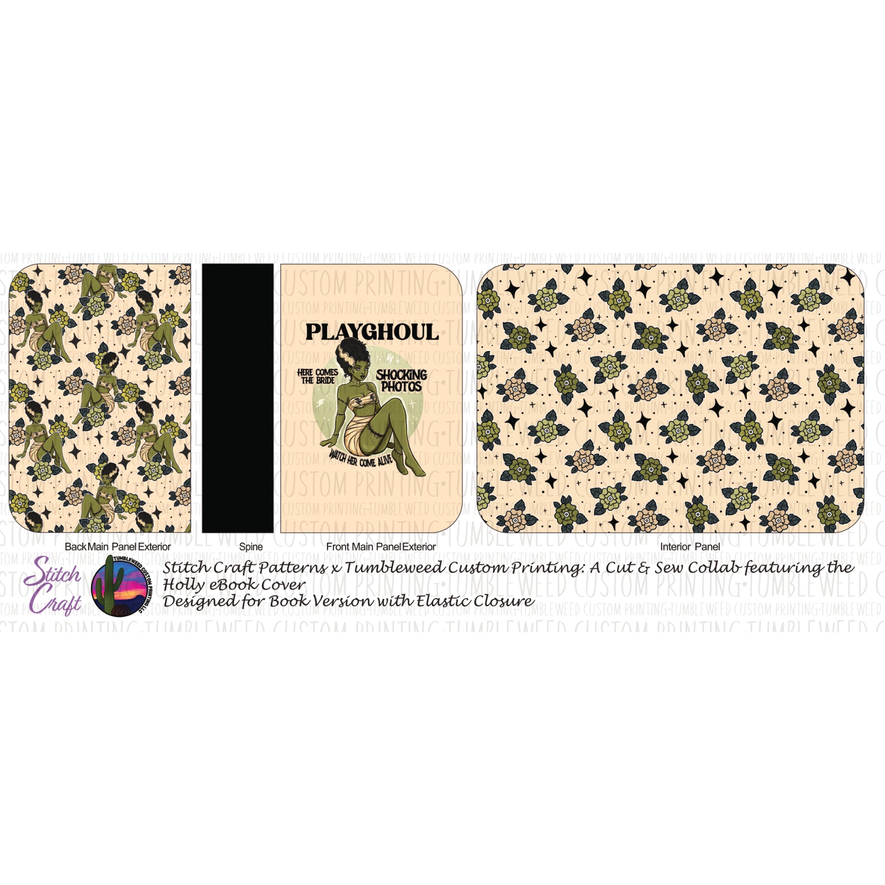 Stitch Craft Patterns - Holly eBook Cover - Playghoul Bride V1 (Book Cover Version)