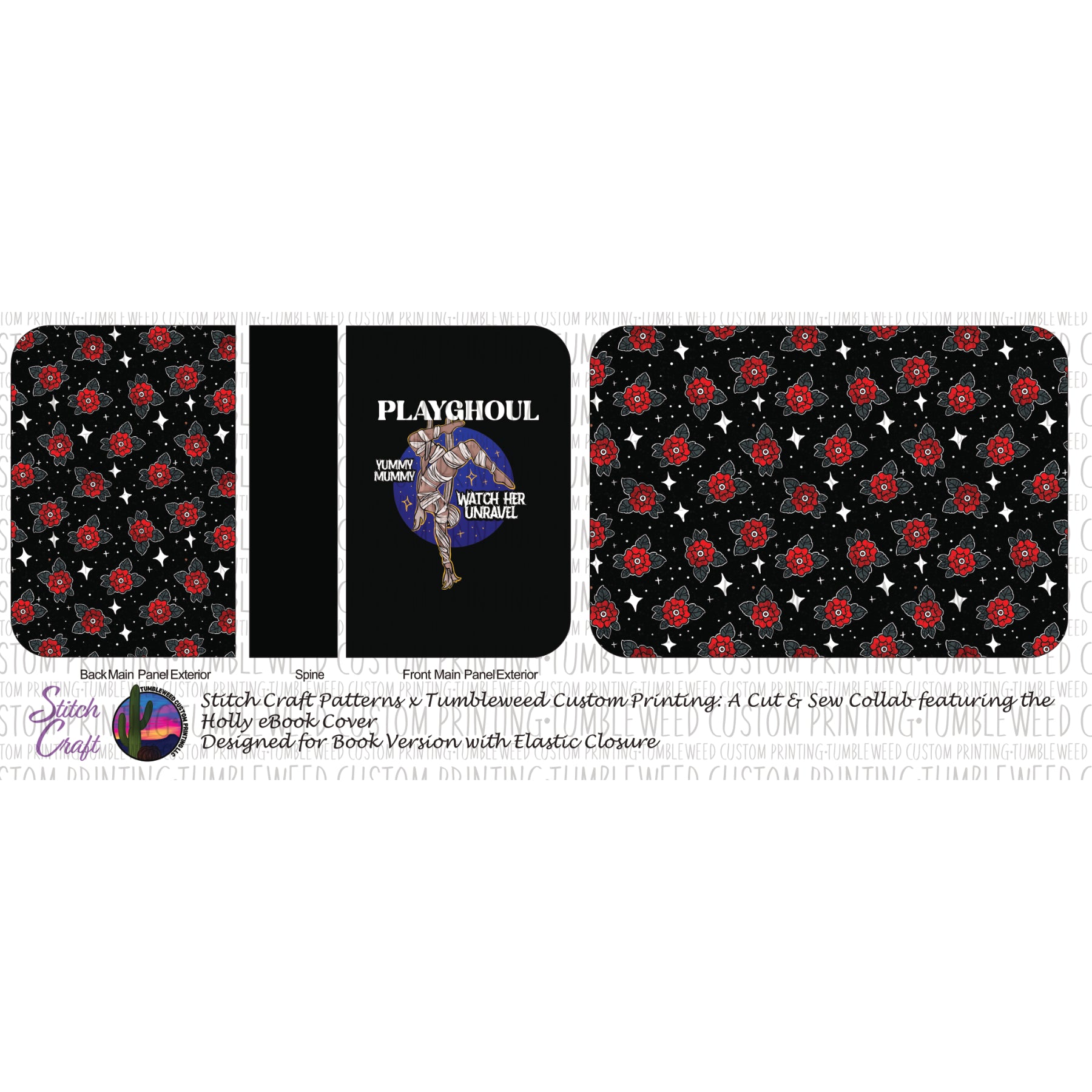 Stitch Craft Patterns - Holly eBook Cover - Playghoul Mummy (Book Cover Version)