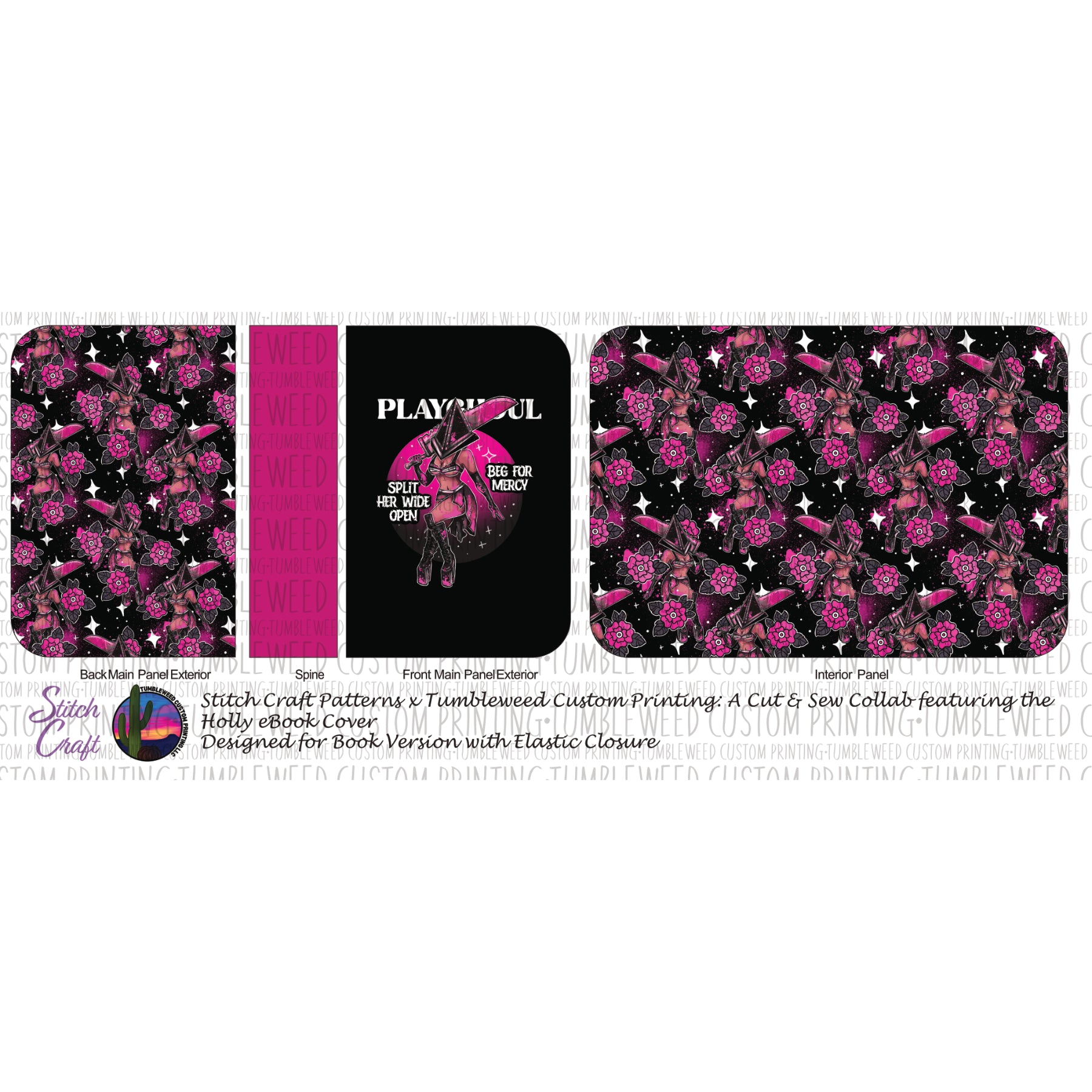 Stitch Craft Patterns - Holly eBook Cover - Playghoul Pyr Head (Book Cover Version)