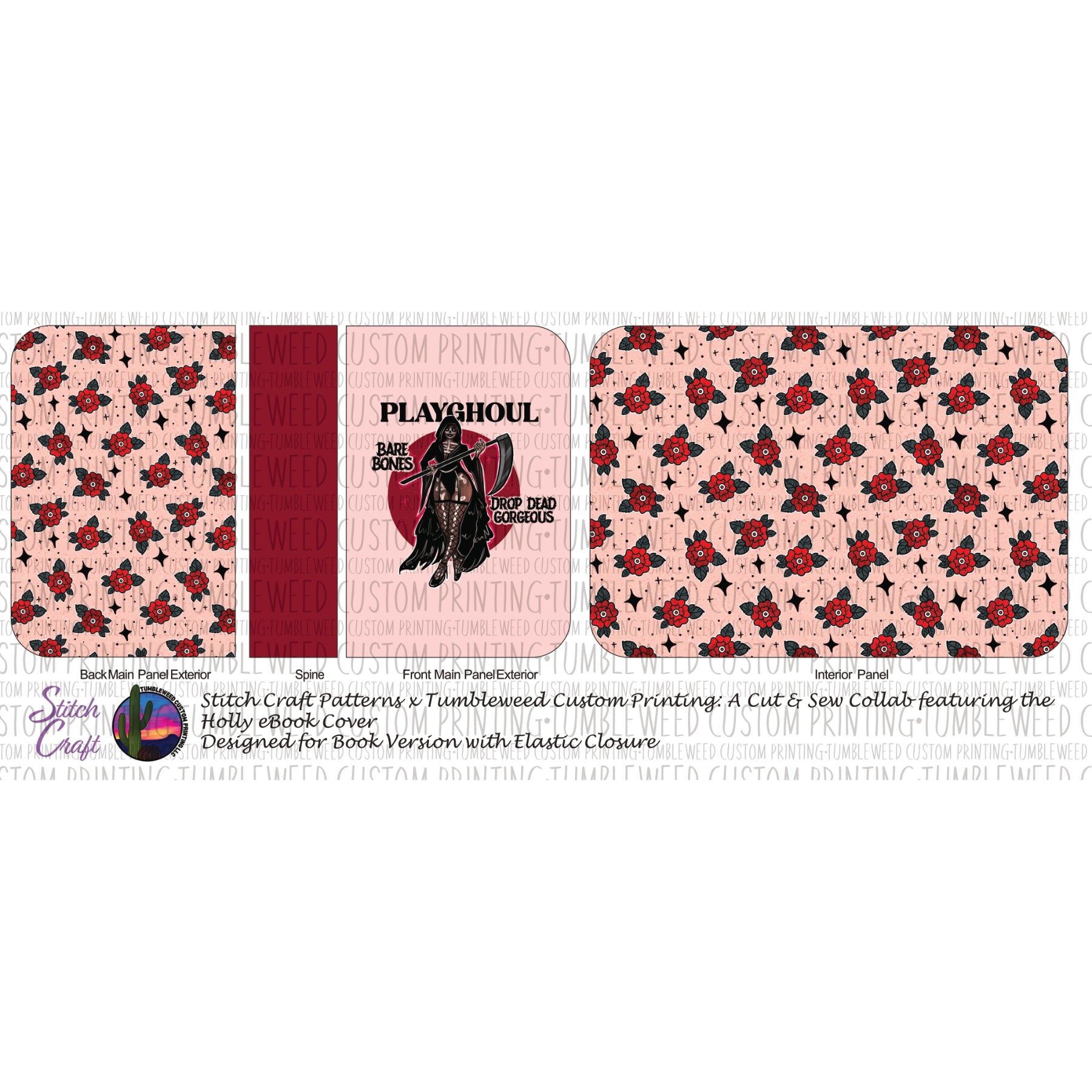Stitch Craft Patterns - Holly eBook Cover - Playghoul Reaper (Book Cover Version)