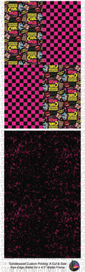 The Roadrunner A 30 min Wallet - 4.5 Frame Raw Edge Wallet - DCC Main & Pink Checker