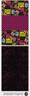 The Roadrunner A 30 min Wallet - 4.5 Frame Raw Edge Wallet - DCC Main & Pink Checker V2