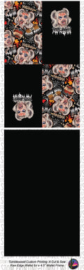 The Roadrunner A 30 min Wallet - 4.5 Frame Raw Edge Wallet - DCC Samantha