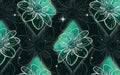 The Amber Lily Studio - Geo Florals Jade