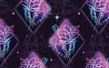 The Amber Lily Studio - Geo Florals Magenta