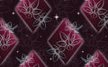 The Amber Lily Studio - Geo Florals Maroon