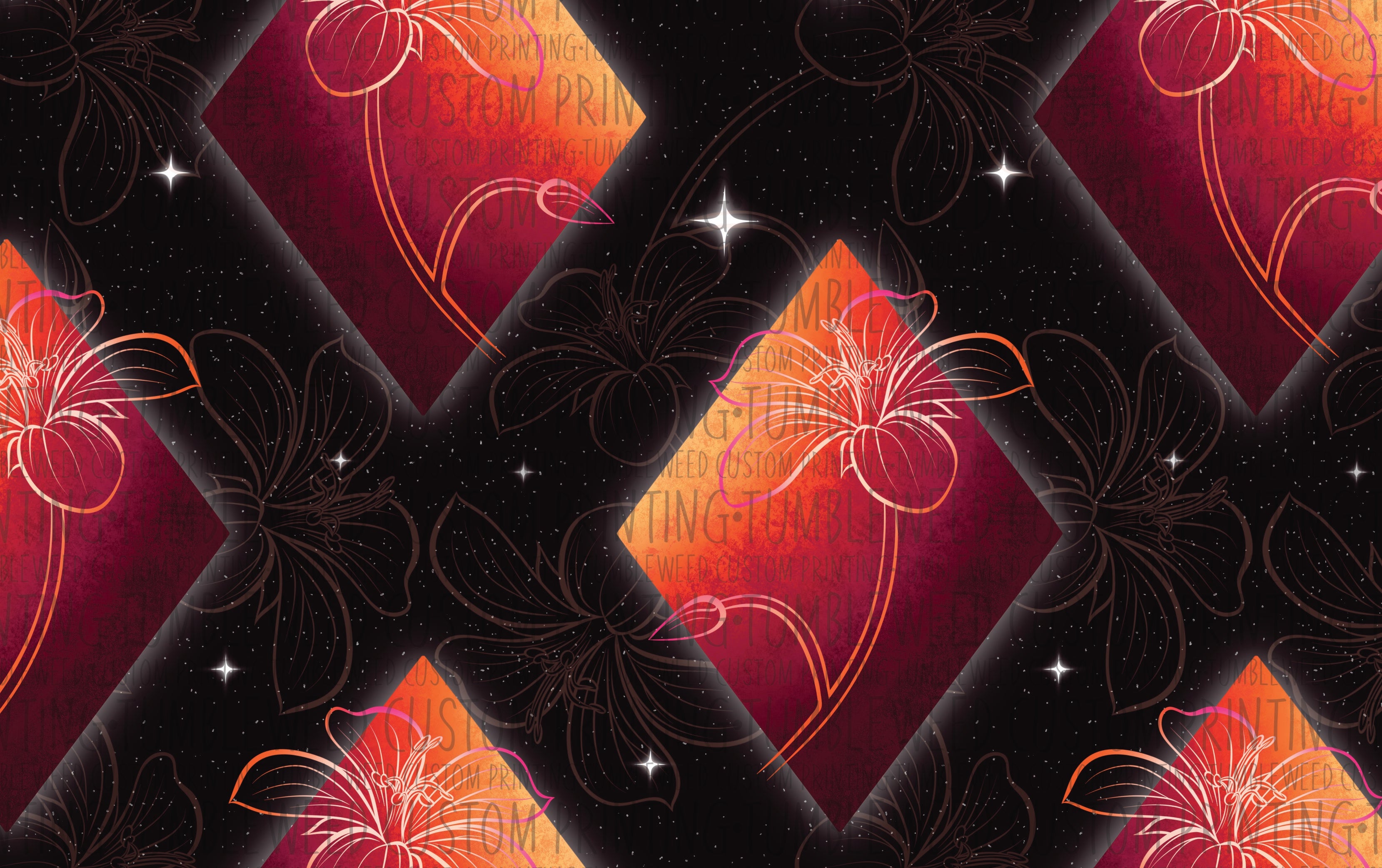The Amber Lily Studio - Geo Florals Sunset