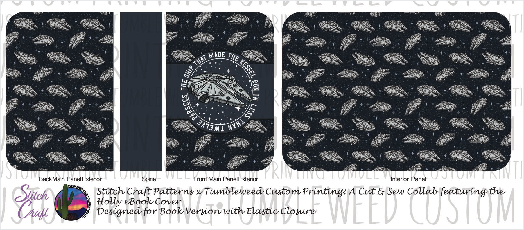 Stitch Craft Patterns - Holly eBook Cover - Space Wars V1 (Book Cover Version)