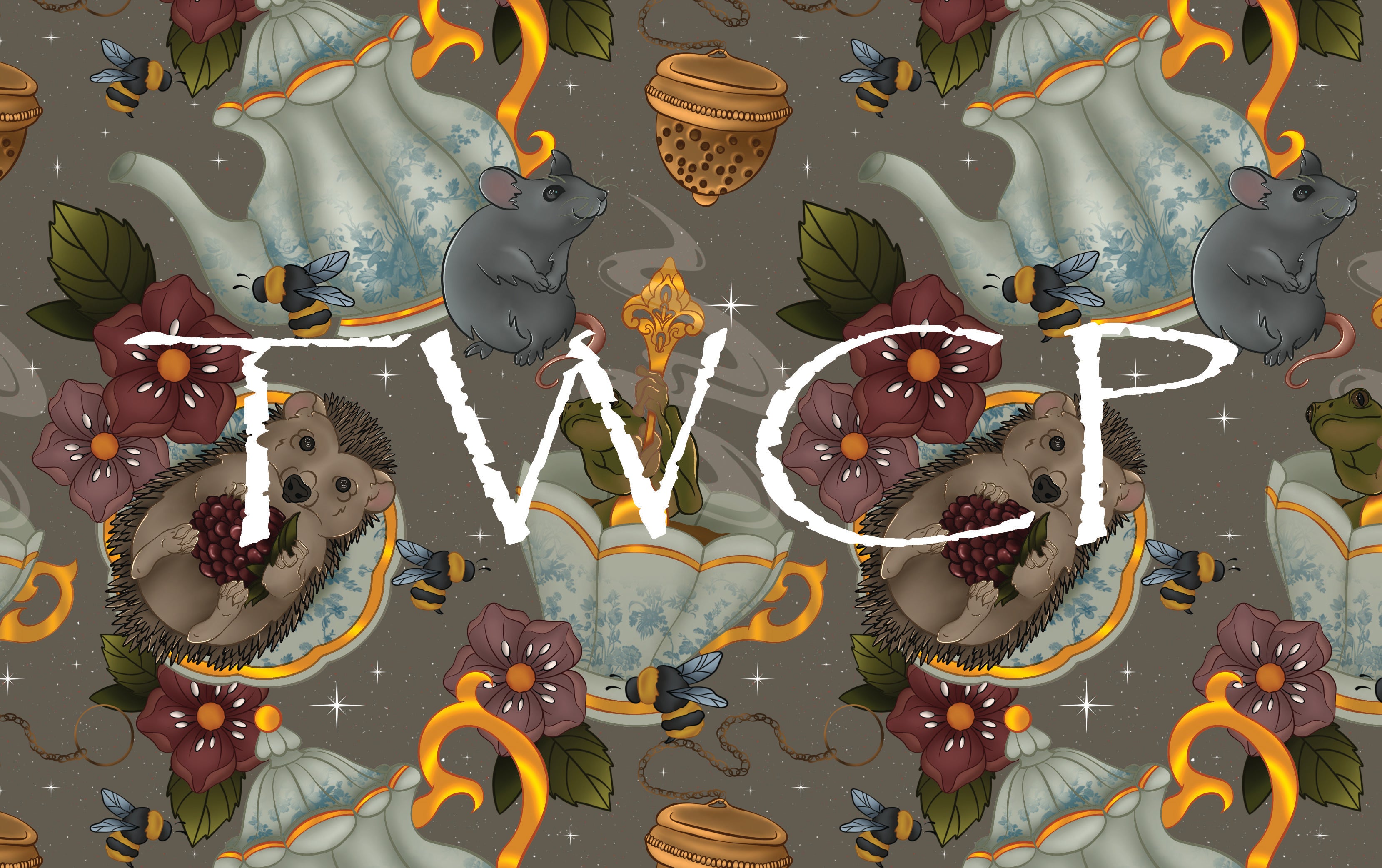 Whimsy Pixie Designs - Forest Friend Tea Time Taupe