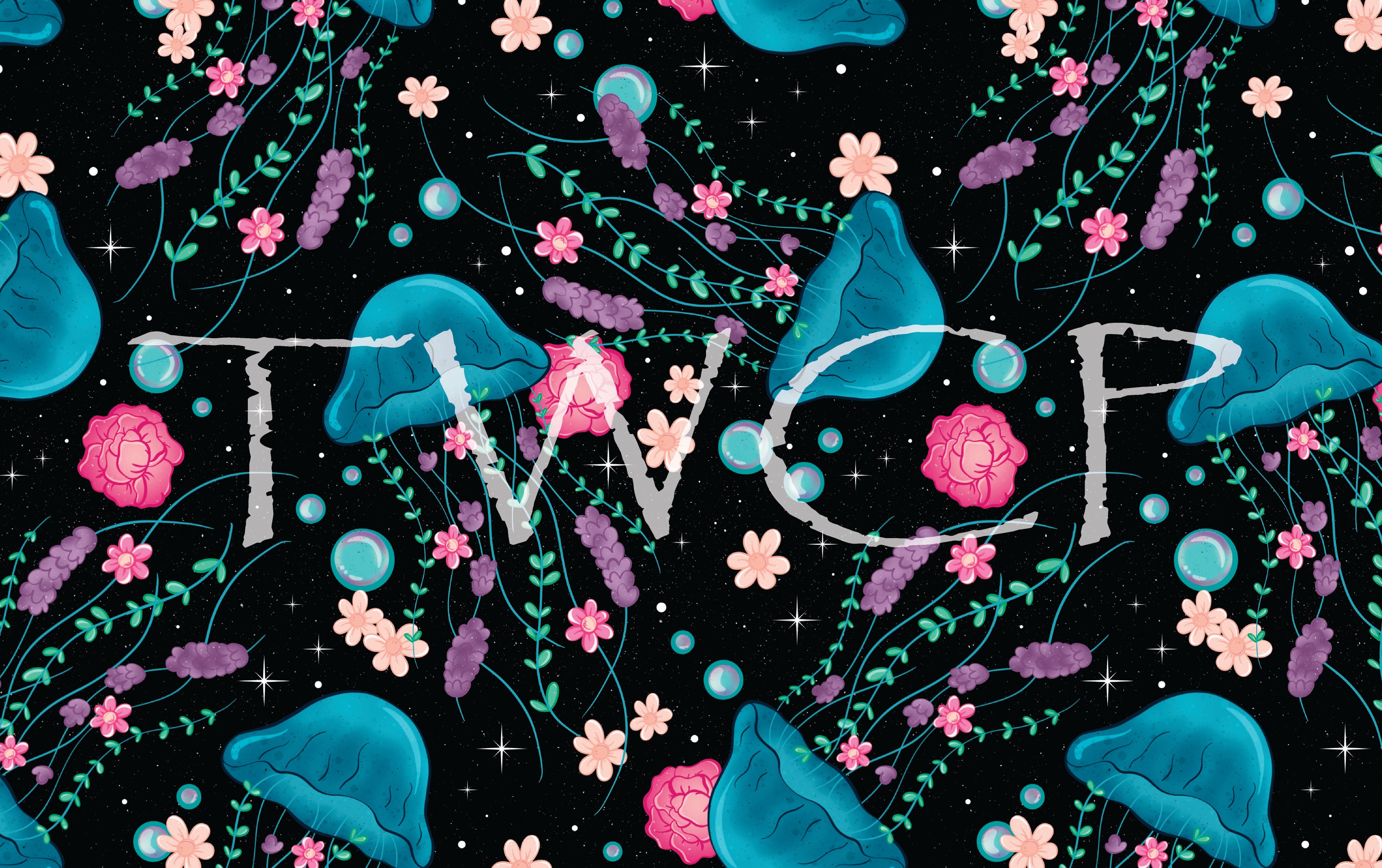 Whimsy Pixie Designs - Floral Jellies Black