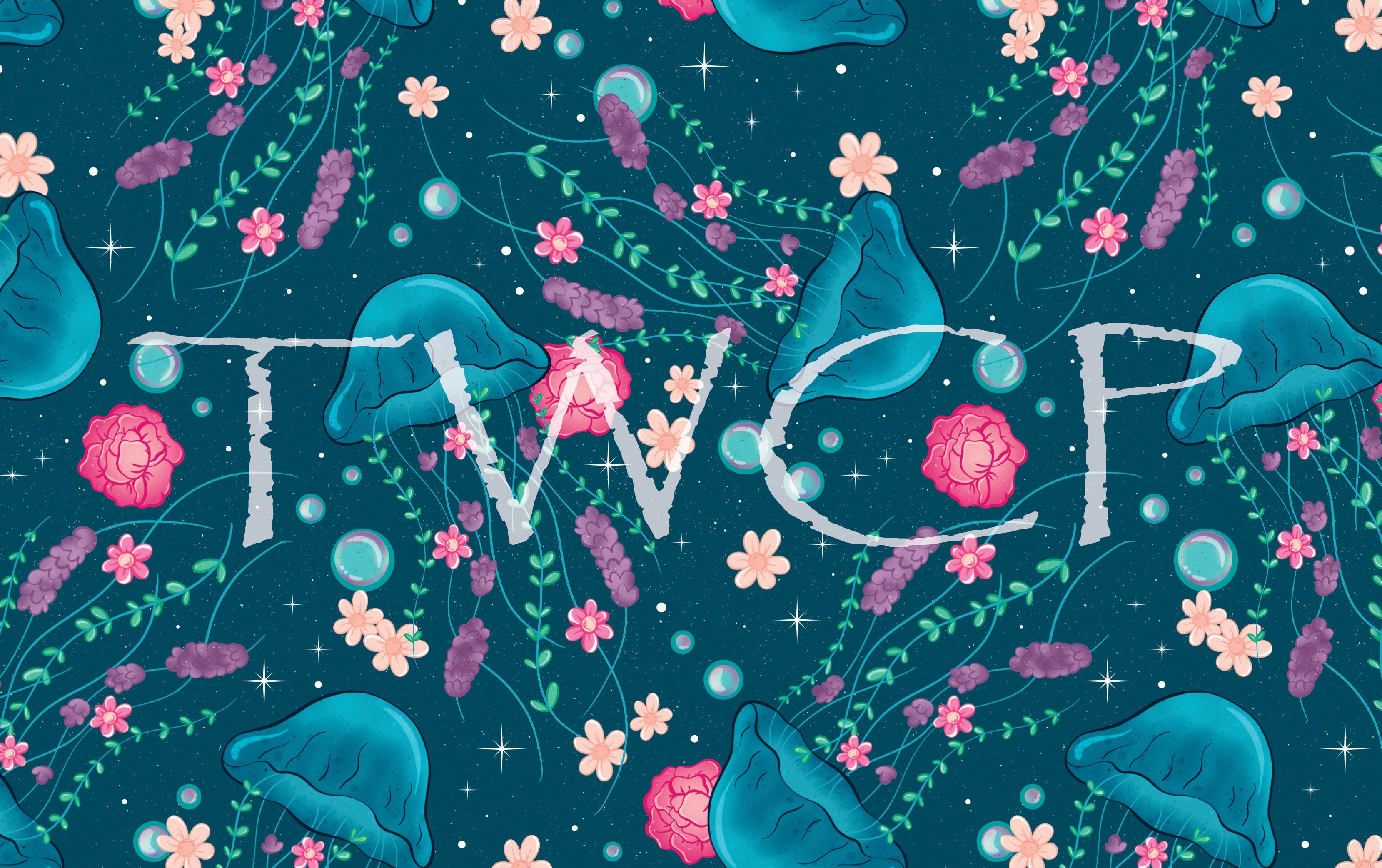 Whimsy Pixie Designs - Floral Jellies Teal