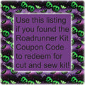 The Roadrunner A 30 min Wallet - 4.5 Frame Raw Edge Wallet - Halloween Giveaway