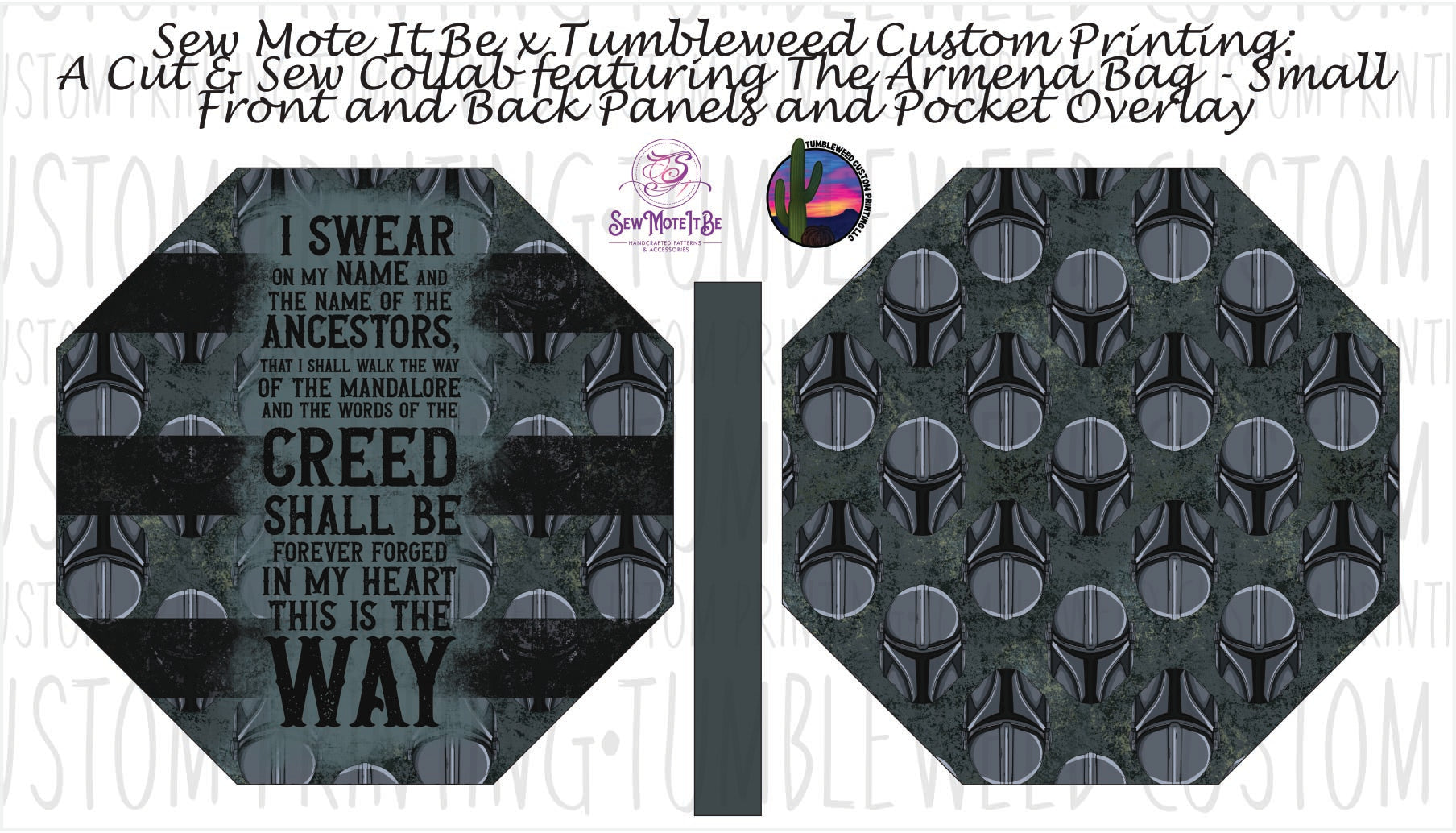 Sew Mote It Be - Armena Octagon Bag - Space Wars V2