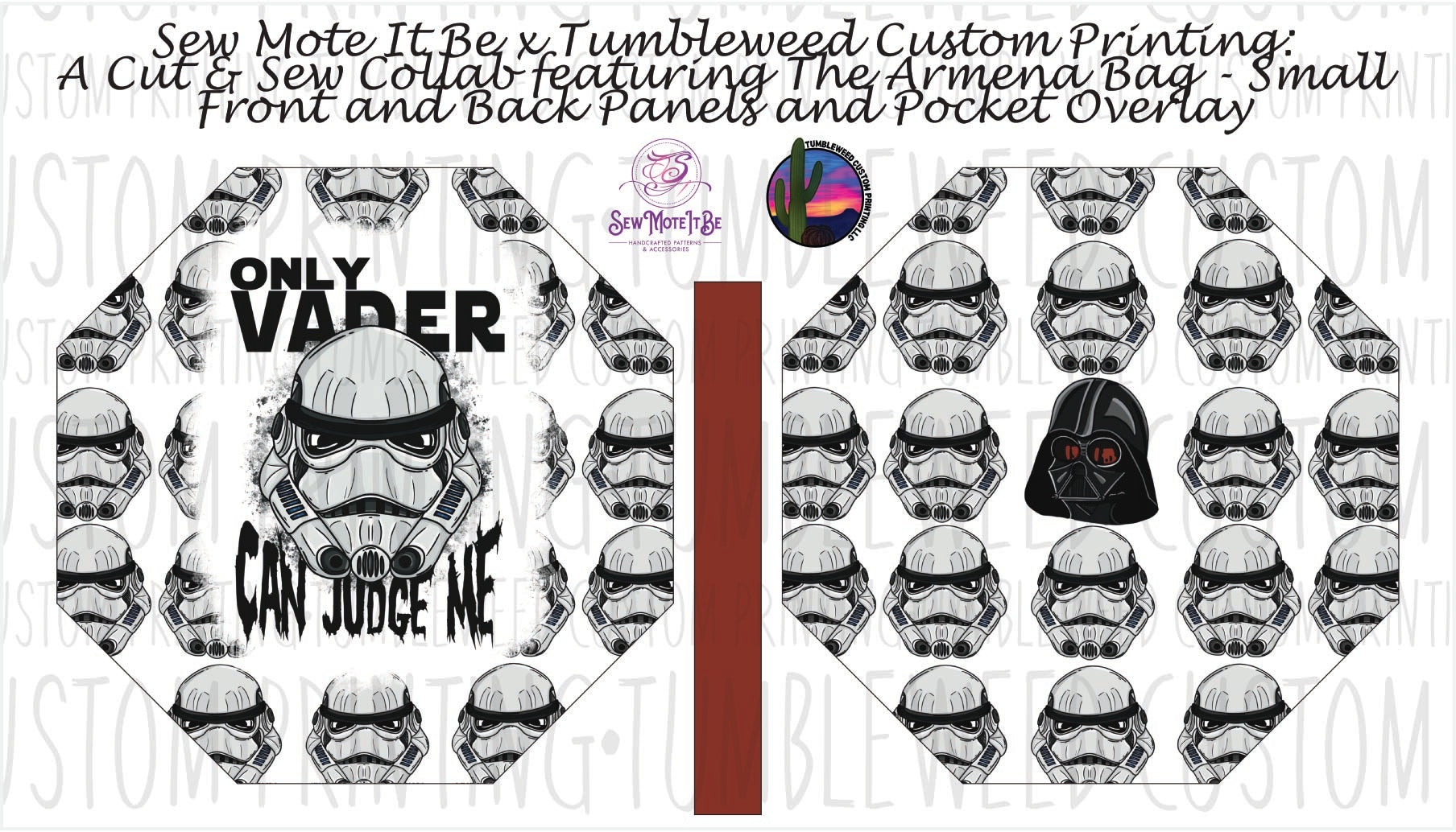 Sew Mote It Be - Armena Octagon Bag - Space Wars V1