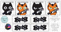 Cork & Copper Designs - Mini Tag Rapport - Stabby Cat #2