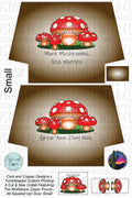 Cork & Copper Designs - The Wolfsbane Zipper Pouch - Mushroom Brown with Words (C&CD Exclusive)