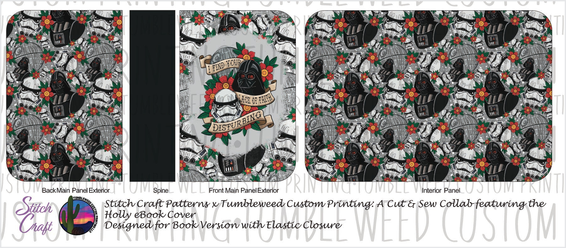 Stitch Craft Patterns - Holly eBook Cover - Space Wars V3 (Book Cover Version)