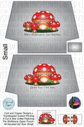 Cork & Copper Designs - The Wolfsbane Zipper Pouch - Mushroom Grey with Words (C&CD Exclusive)