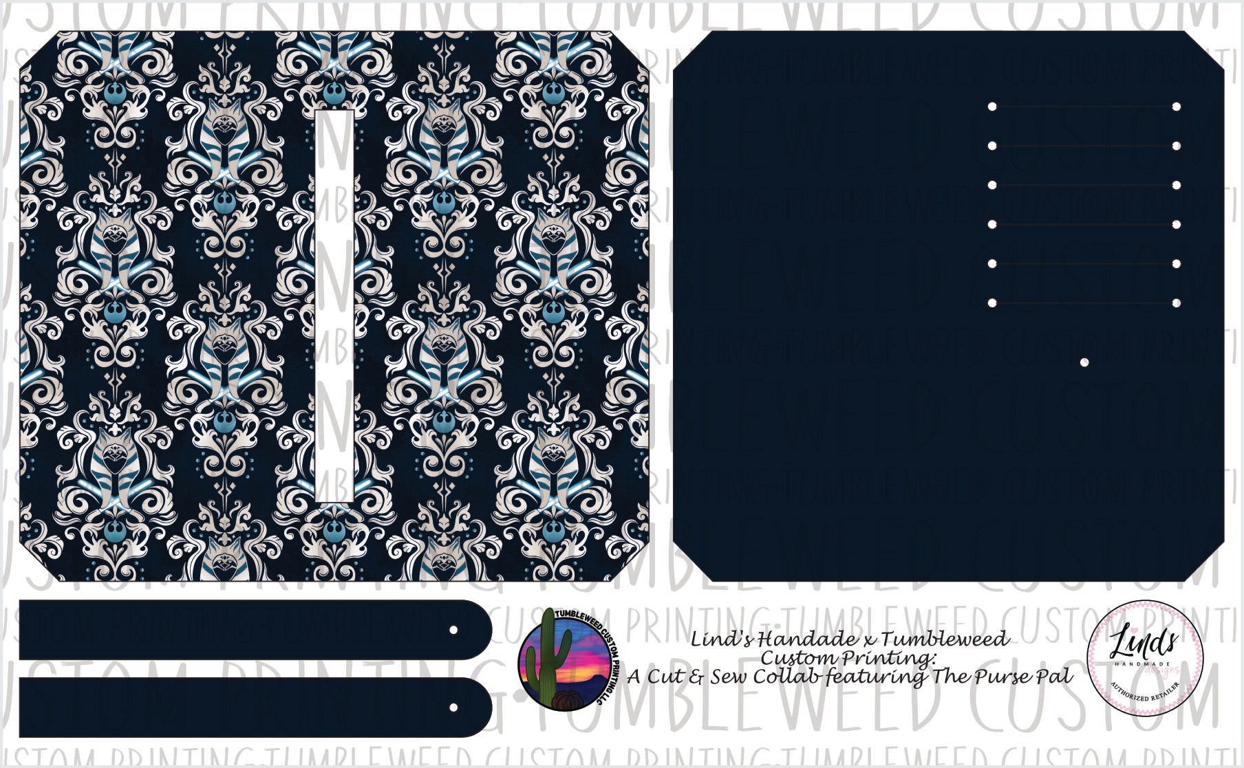 Lind's Handmade - Purse Pal - Space Wars V7