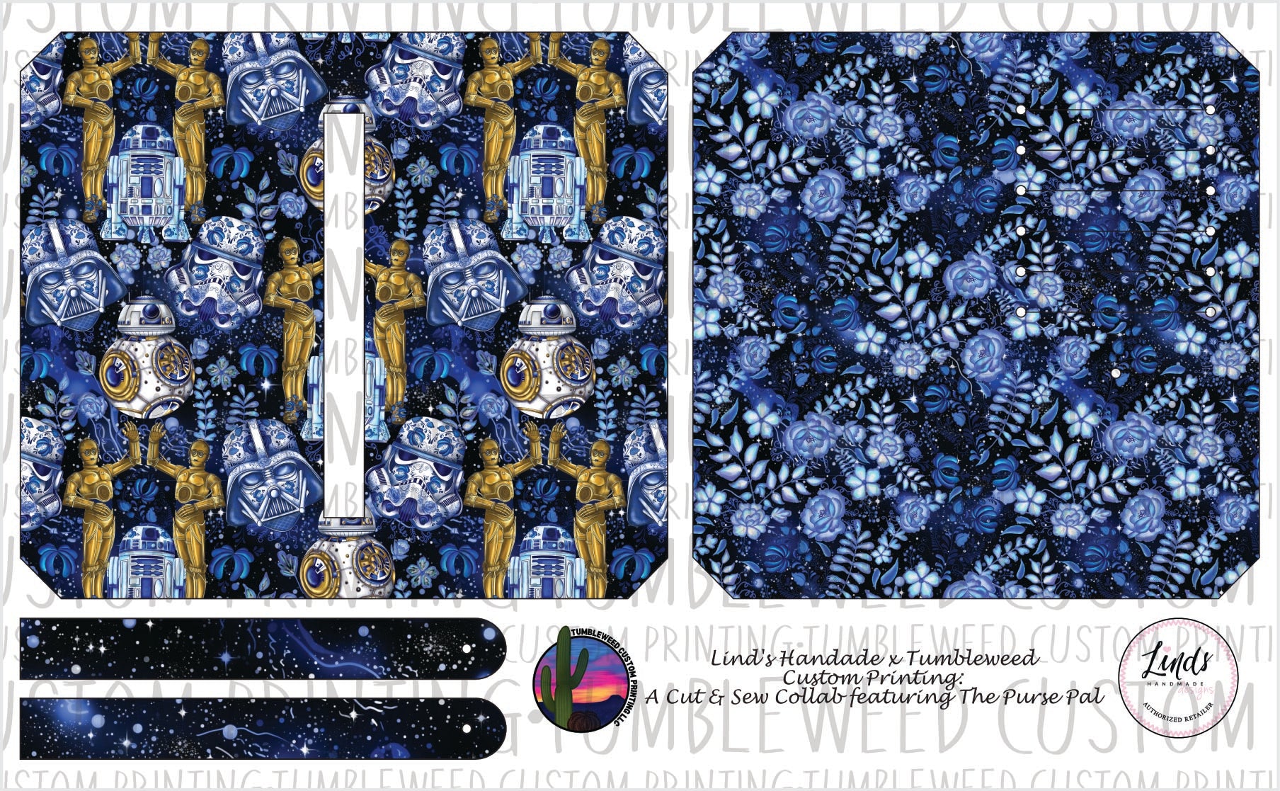 Lind's Handmade - Purse Pal - Space Wars V2