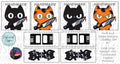Cork & Copper Designs - Mini Tag Rapport - Stabby Cat #1