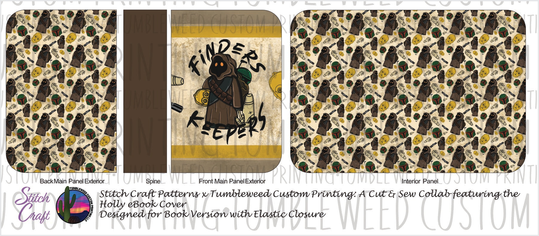 Stitch Craft Patterns - Holly eBook Cover - Space Wars V2 (Book Cover Version)