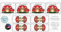 Cork & Copper Designs - Mini Tag Rapport - Mushrooms