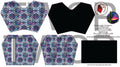 Seamingly Wicked - Claudia Bifold Wallet - Spookdala Blue & Purple