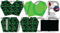 Seamingly Wicked - Claudia Bifold Wallet - Green Bats