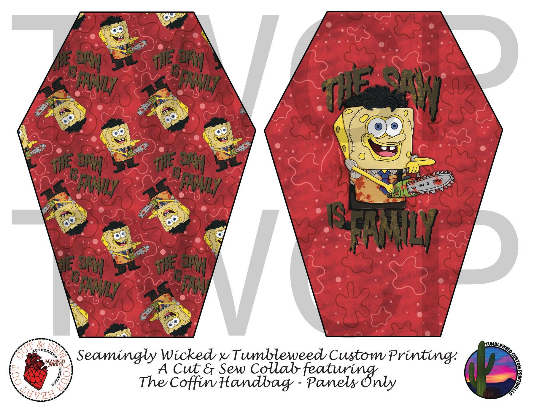 Seamingly Wicked - Coffin Handbag - The Saw is Family