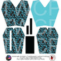Seamingly Wicked - Coffin Wallet - Lava Lamps Blue