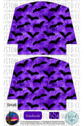 Cork & Copper Designs - The Pennyroyal Pouch - Bats Purple