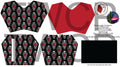 Seamingly Wicked - Claudia Bifold Wallet - Love You to Death Red
