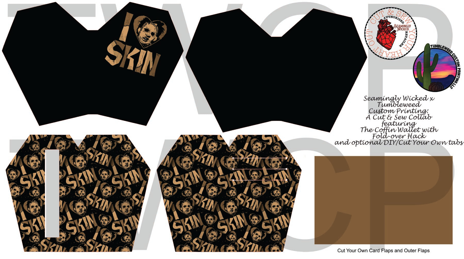 Seamingly Wicked - Claudia Bifold Wallet - I Heart Skin